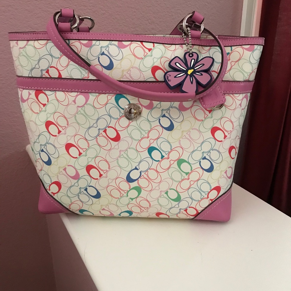 Coach Tote and matching make-up case
